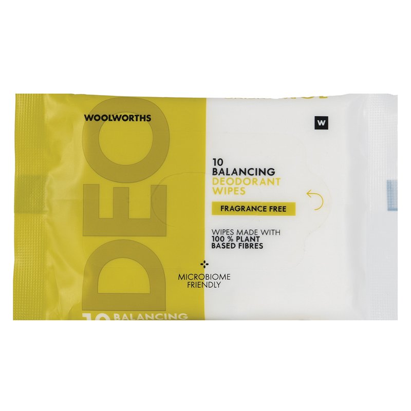 Woolworths Balancing Deodorant Wipes