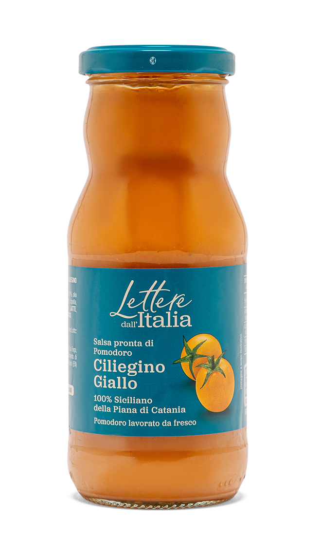 Lettere dall'Italia Salsa Pronta di Pomodoro Ciliegino Giallo 