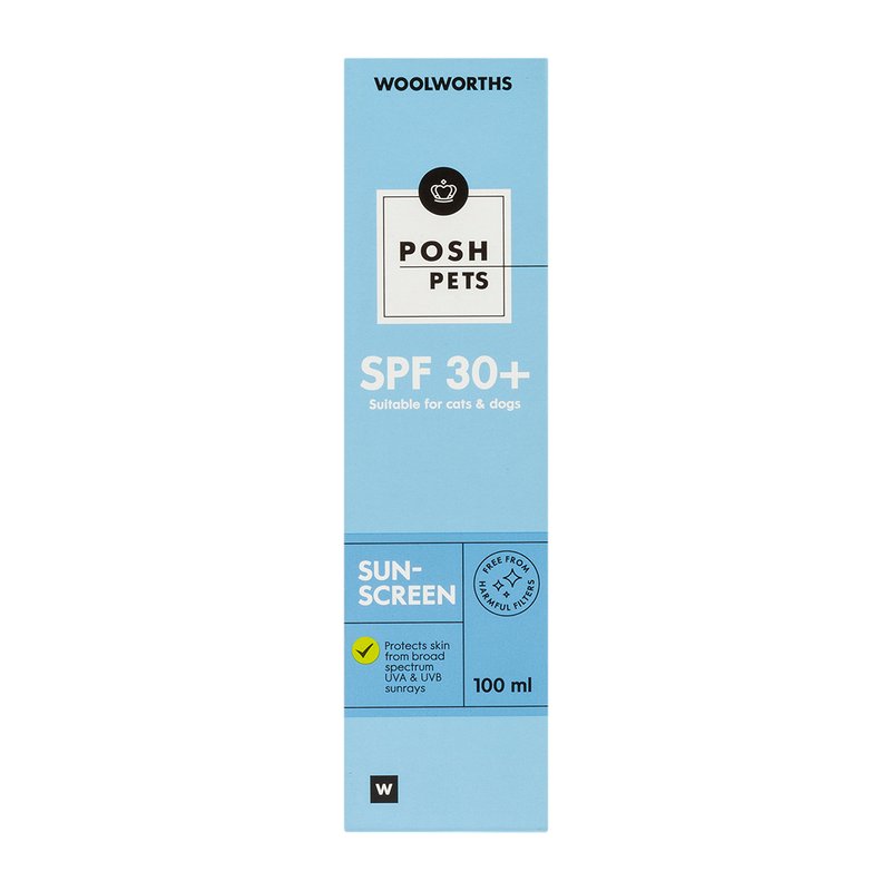 Woolworths Posh Pet SPF 30+ Sunscreen 100 ml 