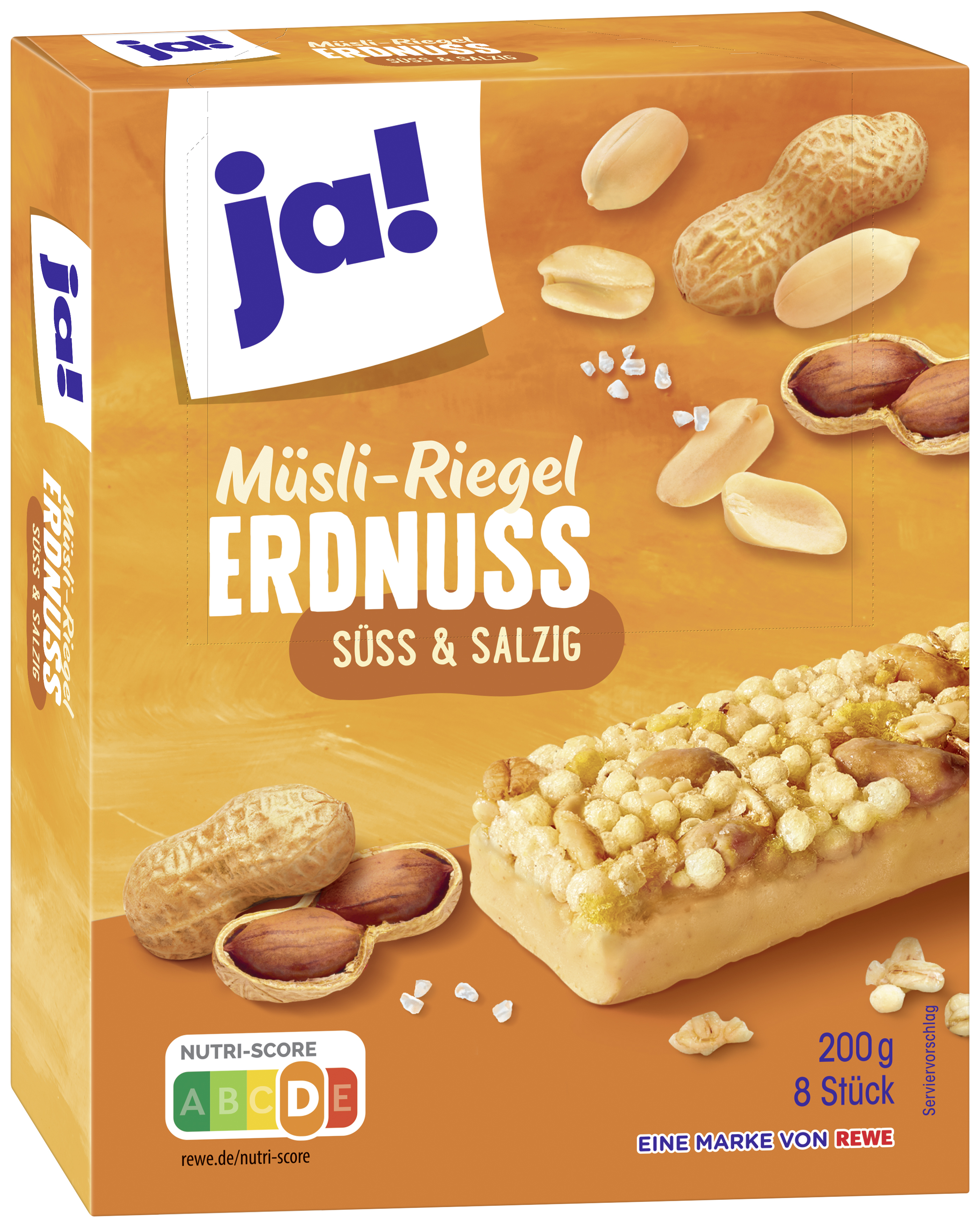 ja! Müsli-Riegel Erdnuss Süss & Salzig 