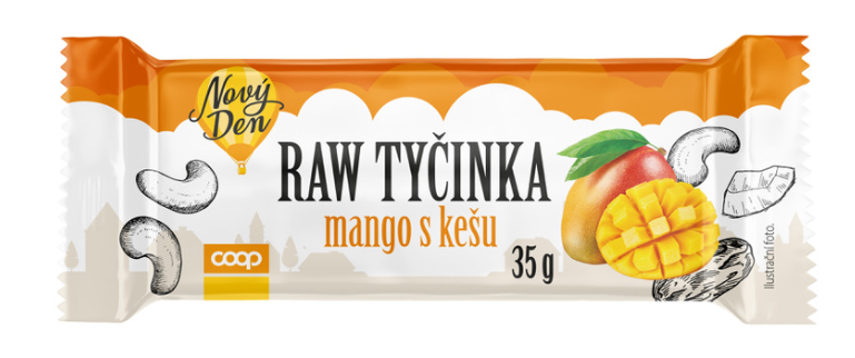 Raw Tyčinka Mango s Kešu